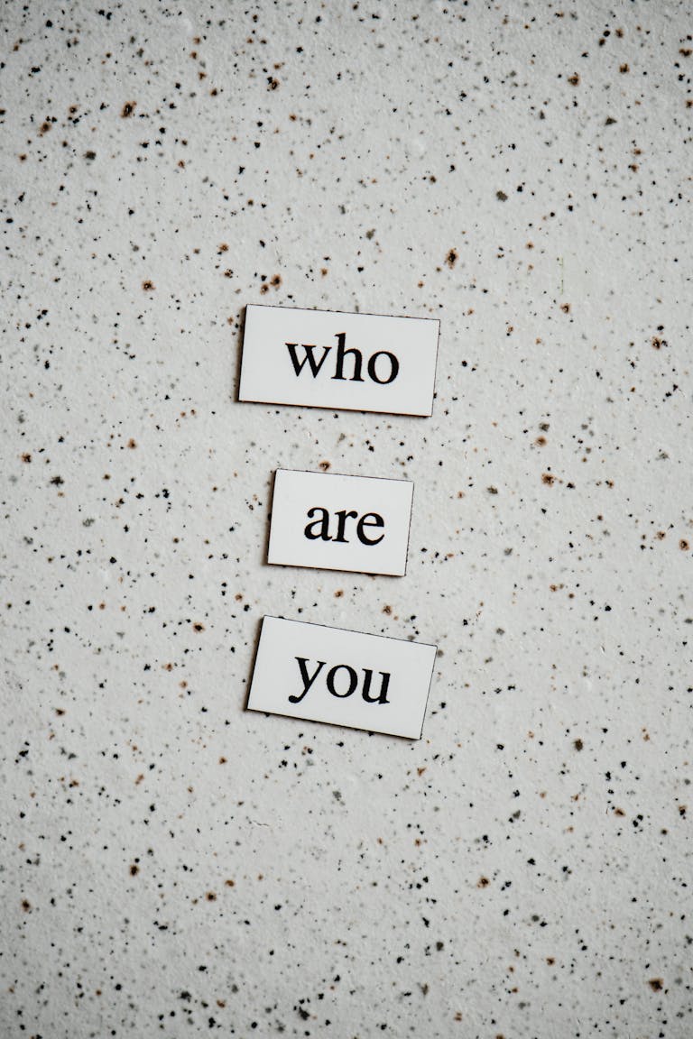 Artistic words arranged on a speckled surface. Perfect for motivational content.